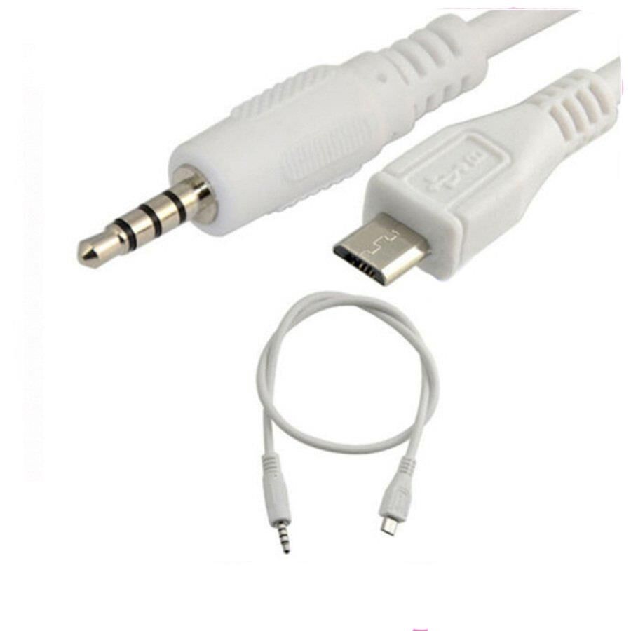 3.5 mm Stereo Erkek to Micro USB 5 Pin Erkek Dönüştürücü Kablo 50 cm