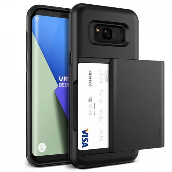 VRS Design Galaxy S8 ile Uyumlu Damda Glide Kılıf Dark Silver