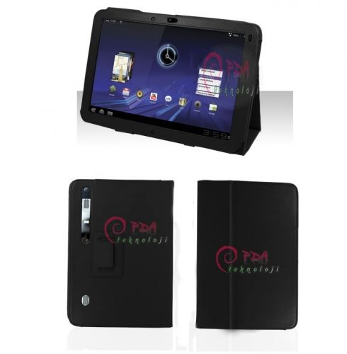 Xoom ile Uyumlu Standlı Deri Kılıf