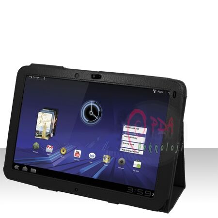 Xoom ile Uyumlu Standlı Deri Kılıf