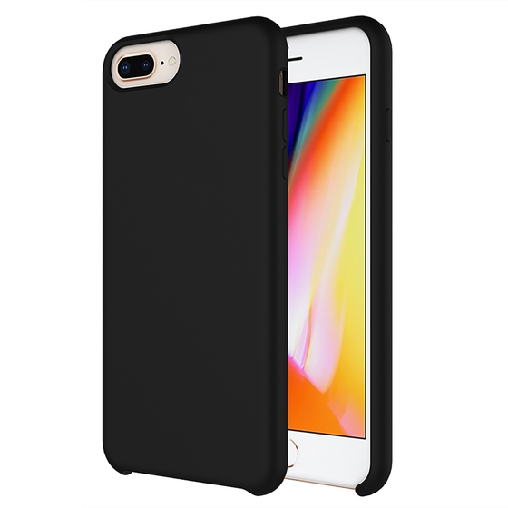 Buff iPhone 8 Plus / 7 Plus ile Uyumlu Rubber Fit Kılıf Black