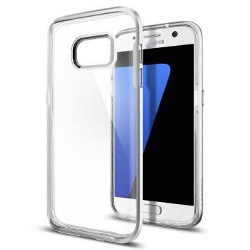 Spigen Galaxy S7 ile Uyumlu Kılıf Neo Hybrid Crystal Satin Silver
