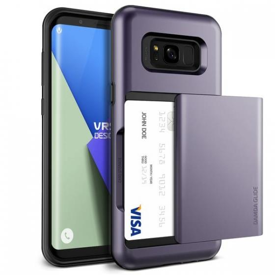 VRS Design Galaxy S8 ile Uyumlu Damda Glide Kılıf Orchid Gray