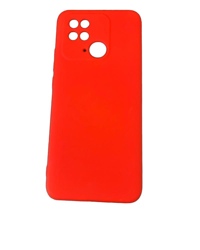 Redmi 10 C ile Uyumlu Cappy Silikon Kılıf Kırmızı
