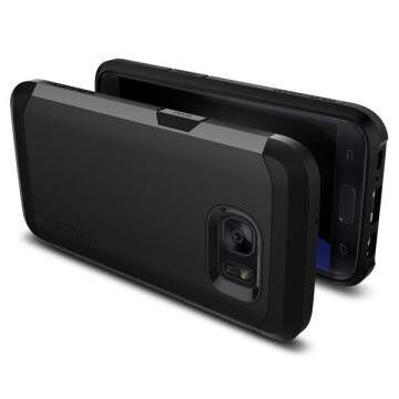 Spigen Galaxy S7 ile Uyumlu Kılıf Tough Armor Black