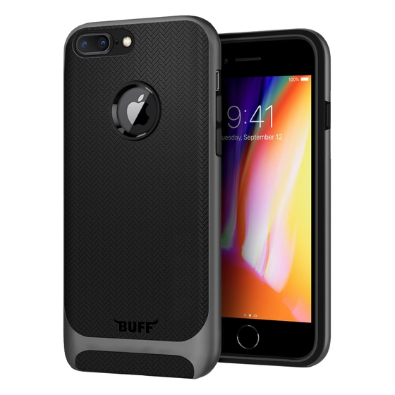 Buff iPhone 8 Plus ile Uyumlu New Armor Kılıf Space Gray