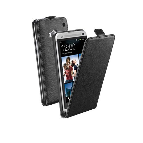 Cellular Line One ile Uyumlu Flap Essential Mıknatıslı Deri Kılıf Siyah FLAPESSENONEBK