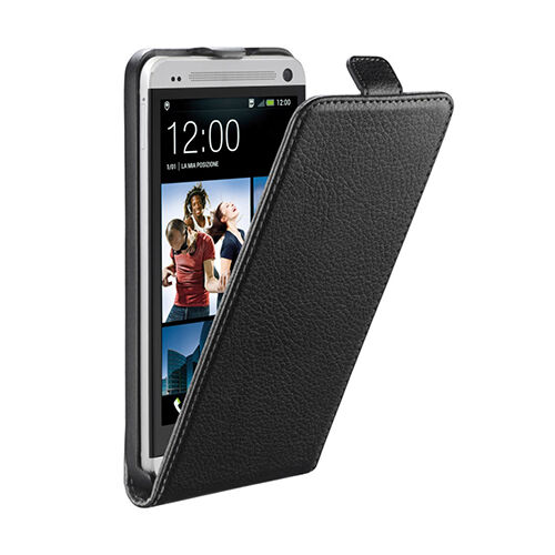 Cellular Line One ile Uyumlu Flap Essential Mıknatıslı Deri Kılıf Siyah FLAPESSENONEBK