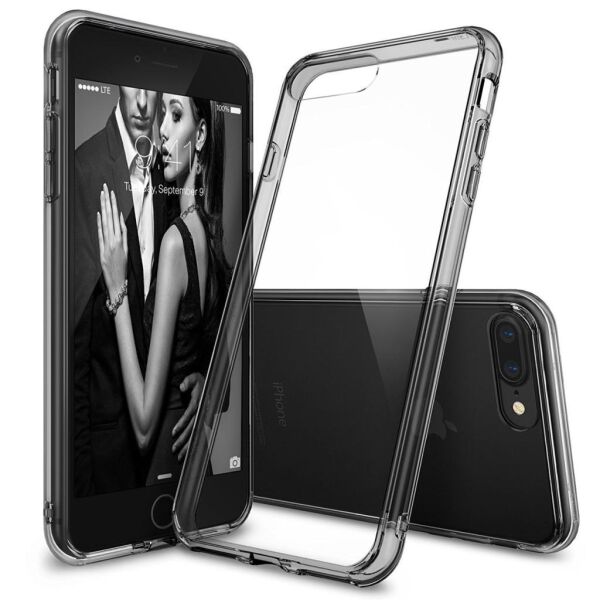 Ringke Fusion iPhone 7/8 Plus ile Uyumlu KIlıf Smoke Black