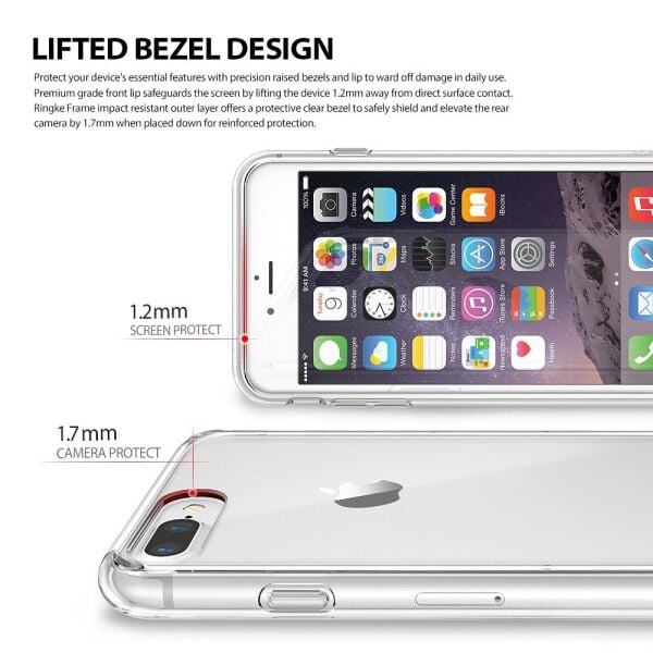 Ringke Fusion iPhone 7/8 Plus ile Uyumlu KIlıf Smoke Black