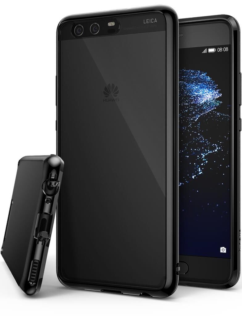 Ringke Fusion P10 ile Uyumlu Kılıf Ink Black TPU Bumper Extra Darbe Emici