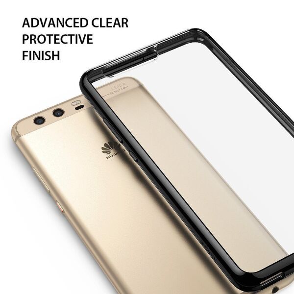 Ringke Fusion P10 ile Uyumlu Kılıf Ink Black TPU Bumper Extra Darbe Emici