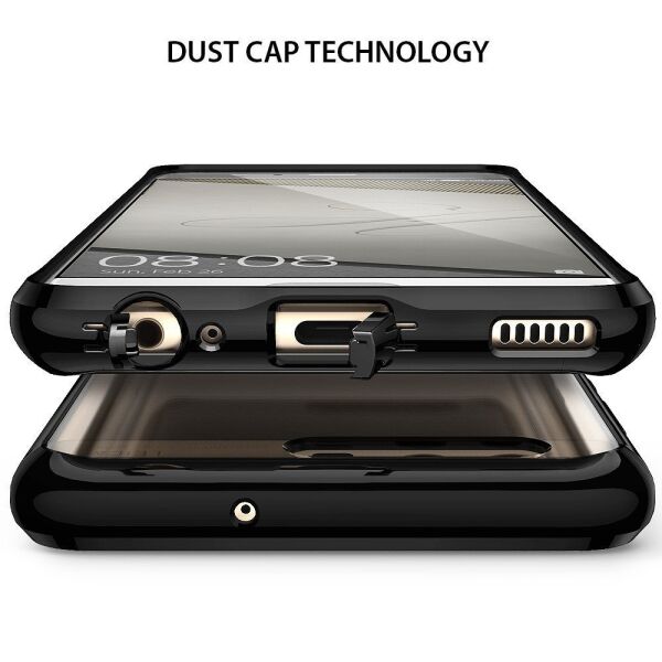 Ringke Fusion P10 ile Uyumlu Kılıf Ink Black TPU Bumper Extra Darbe Emici