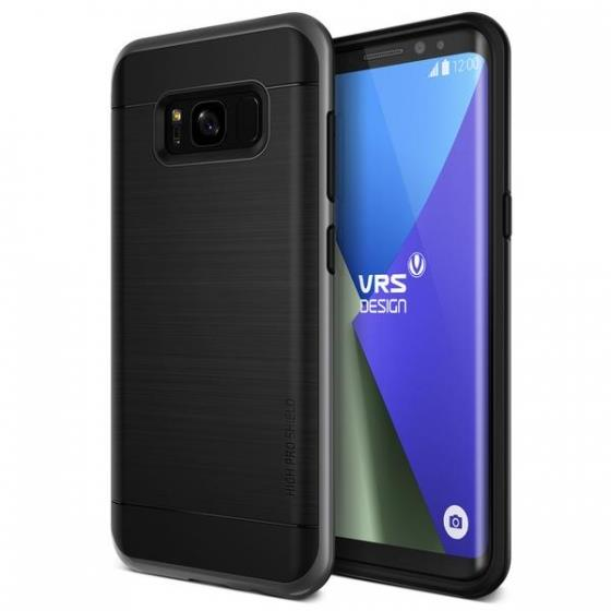 VRS Design Galaxy S8 ile Uyumlu High Pro Shield Kılıf Dark Silver