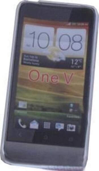 ONE V ile Uyumlu Sert Kauçuk Kılıf Beyaz