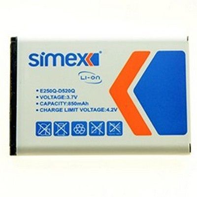 Simex E250 ile Uyumlu Batarya