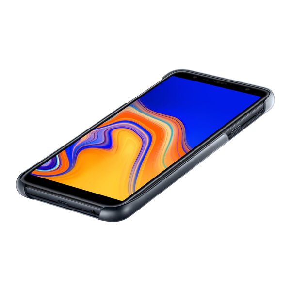 Galaxy J4 Plus ile Uyumlu Gradation Kılıf Siyah EF-AJ415CBEGWW