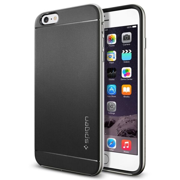 Spigen iPhone 6 Plus/6s Plus ile Uyumlu Kılıf Neo Hybrid Satin Silver