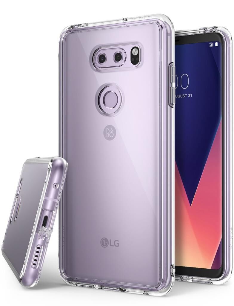 Ringke Fusion V30 ile Uyumlu Kılıf Crystal Clear TPU Bumper Extra Darbe Emici
