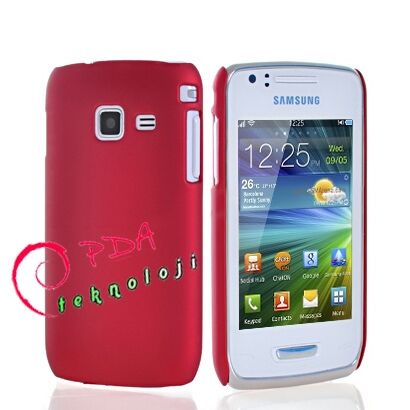 S5380 Wave Y ile Uyumlu Sert Kauçuk Kılıf Kırmızı Renk