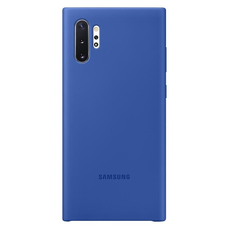 Galaxy Note 10 Plus ile Uyumlu Kılıf Silicone Cover Mavi EF-PN975