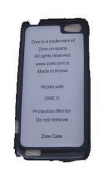 One V ile Uyumlu Parlak Sert Kauçuk Kılıf Siyah