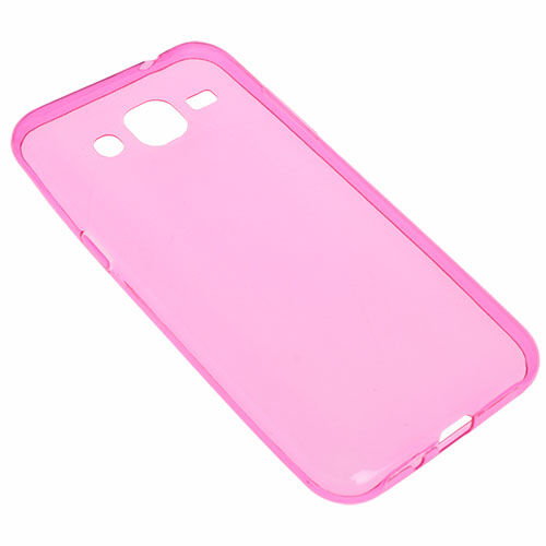 Galaxy J2 (2015) ile Uyumlu Kılıf İnce Silikon Pembe