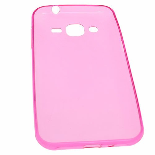 Galaxy J2 (2015) ile Uyumlu Kılıf İnce Silikon Pembe