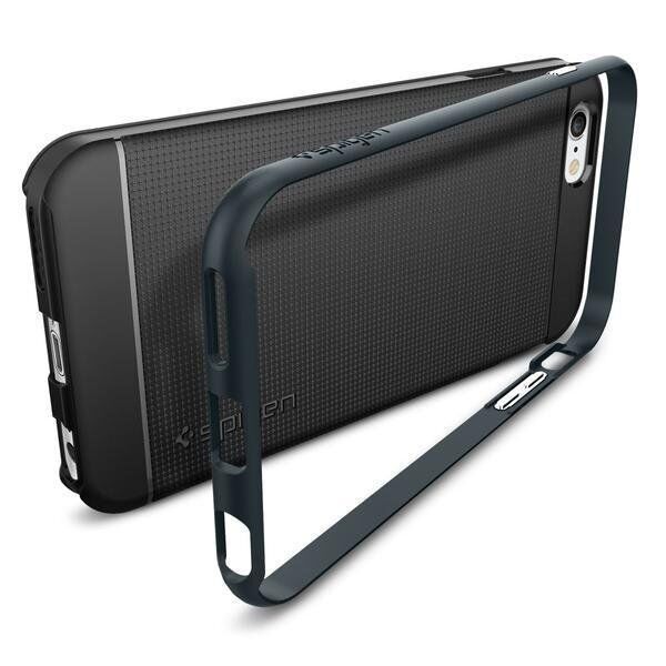 Spigen iPhone 6s/6 ile Uyumlu Kılıf Neo Hybrid Metal Slate