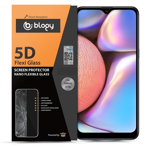 Blogy Galaxy A10s ile Uyumlu Flexi 5D Ekran Koruyucu