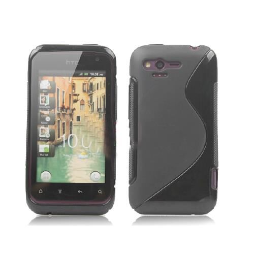 Rhyme ile Uyumlu S Desenli Şeffaf Silikon Kılıf Siyah Renk