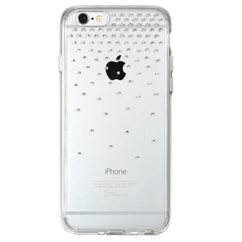 Ringke Noble Fusion iPhone 6s Plus/ 6 Plus ile Uyumlu Taşlı Kılıf Extra Darbe Emici Snow Clear