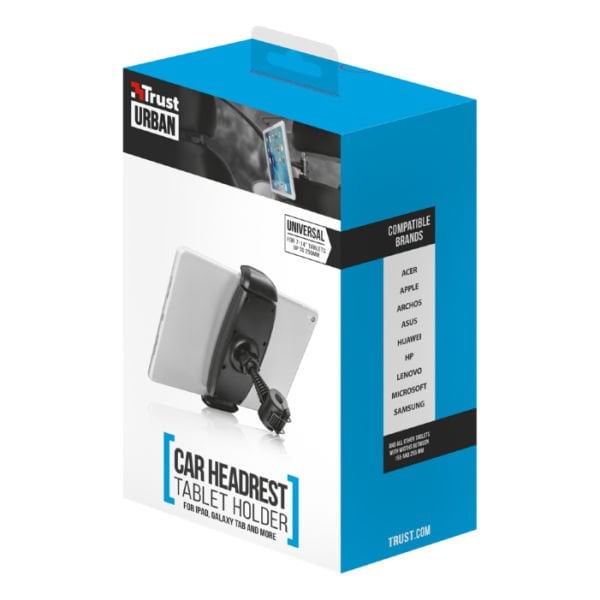 Trust Urban 21994 Ziva Araç Koltuk Arkası Tablet Tutacağı Siyah