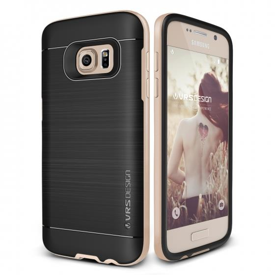 Verus Galaxy S7 ile Uyumlu High Pro Shield Kılıf Shine Gold
