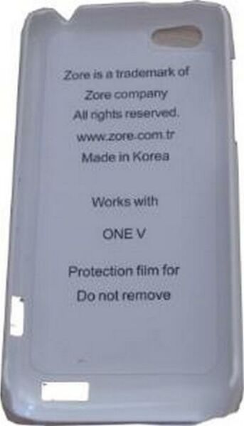 One V ile Uyumlu Parlak Sert Kauçuk Kılıf Beyaz