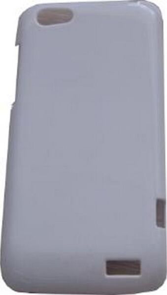 One V ile Uyumlu Parlak Sert Kauçuk Kılıf Beyaz