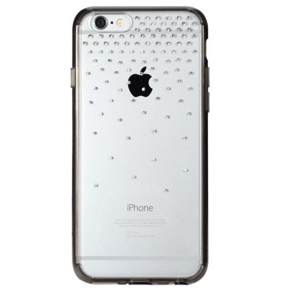 Ringke Noble Fusion iPhone 6s Plus/ 6 Plus ile Uyumlu Taşlı Kılıf Extra Darbe Emici Snow Smoke Black