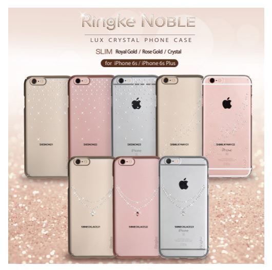 Ringke Noble Fusion iPhone 6s Plus/ 6 Plus ile Uyumlu Taşlı Kılıf Extra Darbe Emici Snow Smoke Black