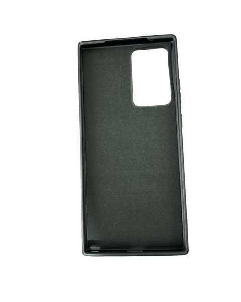 Galaxy Note 20 Ultra ile Uyumlu Cappy Silikon Kılıf Siyah