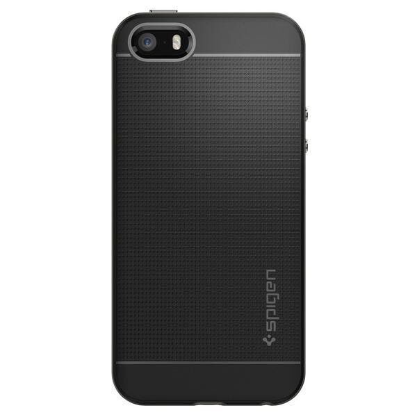 Spigen iPhone 5,5s,SE ile Uyumlu Kılıf Neo Hybrid Gun Metal