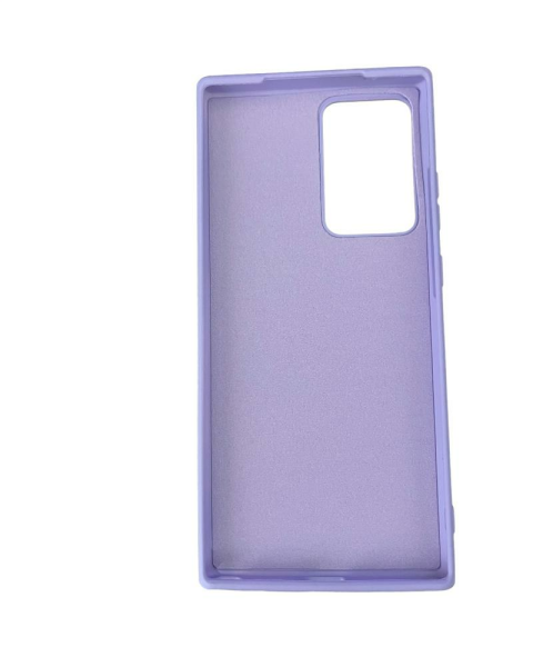 Galaxy Note 20 Ultra ile Uyumlu Cappy Silikon Kılıf Lila