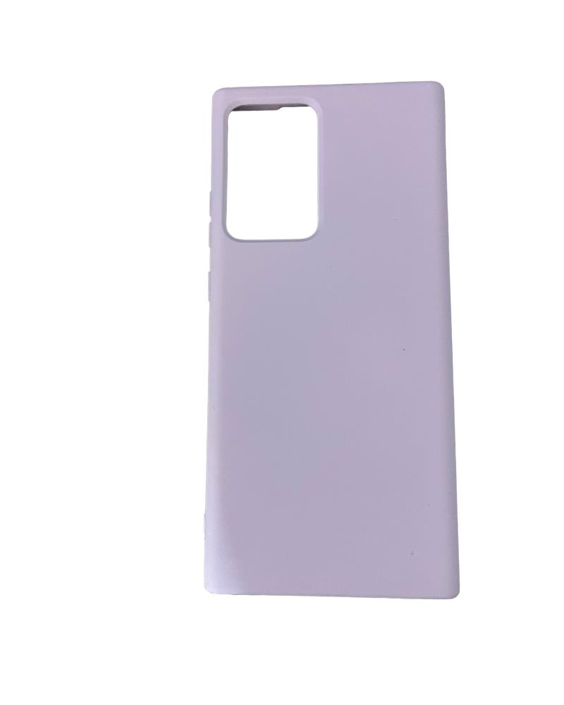 Galaxy Note 20 Ultra ile Uyumlu Cappy Silikon Kılıf Lila