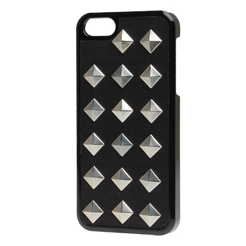 Benjamins iPhone SE/5S/5 ile Uyumlu Kılıf Gümüş Zımbalı Model 6