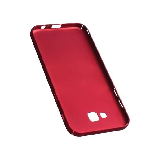 Galaxy A7 (2017) A720F ile Uyumlu Rubber Kılıf Kırmızı