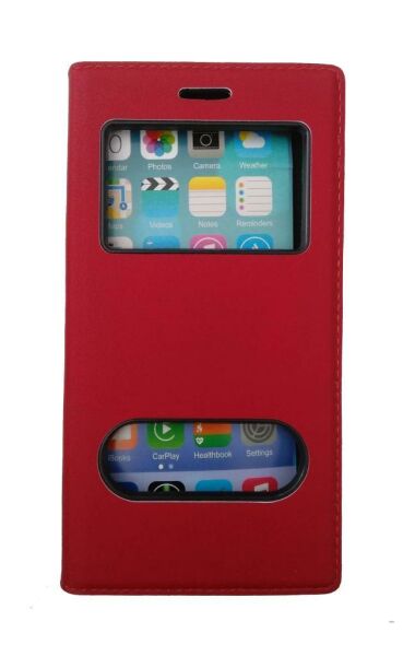 Jopus Galaxy J5 2016 ile Uyumlu Kapaklı Kılıf Kırmızı KK-147