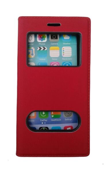 Jopus Galaxy J5 2016 ile Uyumlu Kapaklı Kılıf Kırmızı KK-147