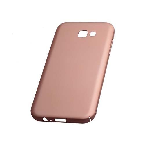 Galaxy A7 (2017) A720F ile Uyumlu Rubber Kılıf Rose Gold