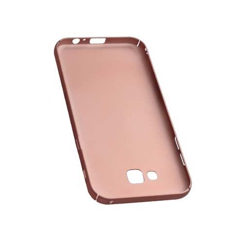 Galaxy A7 (2017) A720F ile Uyumlu Rubber Kılıf Rose Gold