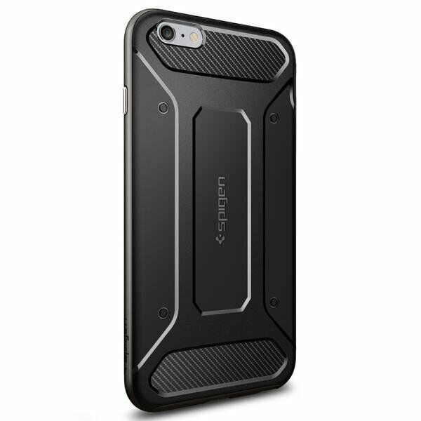 Spigen iPhone 6s Plus/6 Plus ile Uyumlu Kılıf Neo Hybrid Carbon Gun Metal