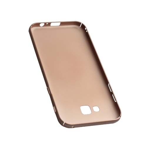 Galaxy A7 (2017) A720F ile Uyumlu Rubber Kılıf Gold